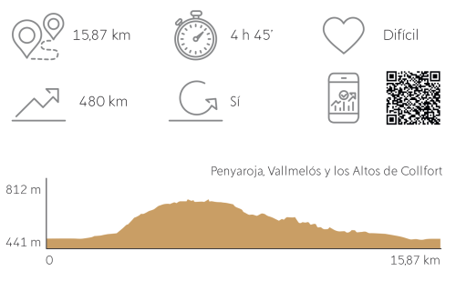 datos tecnicos VOL_II PENYAROJA VALLMELOS ALTOS COLLFORT
